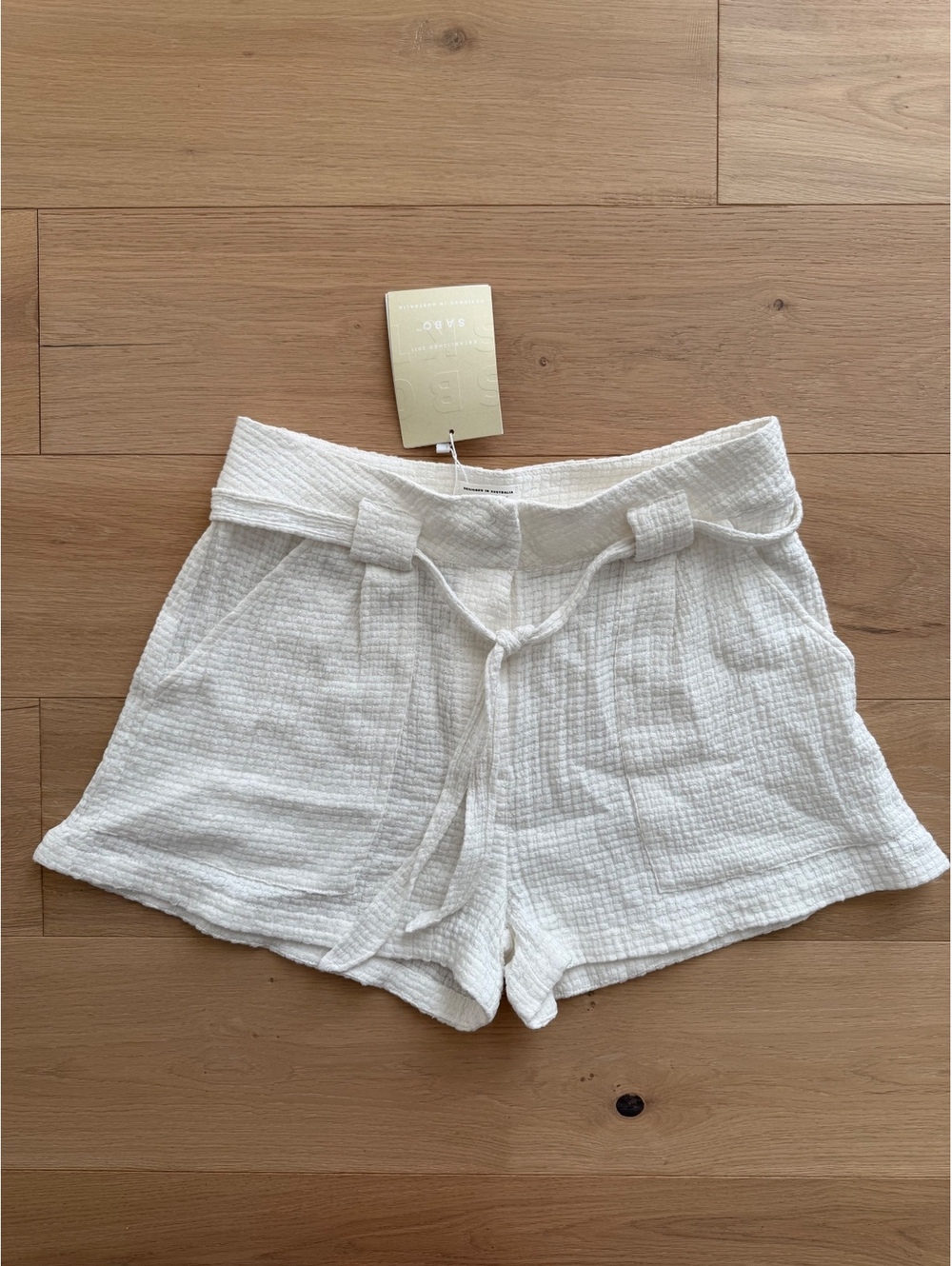 SABO Zoriah Shorts in White-Size XL
